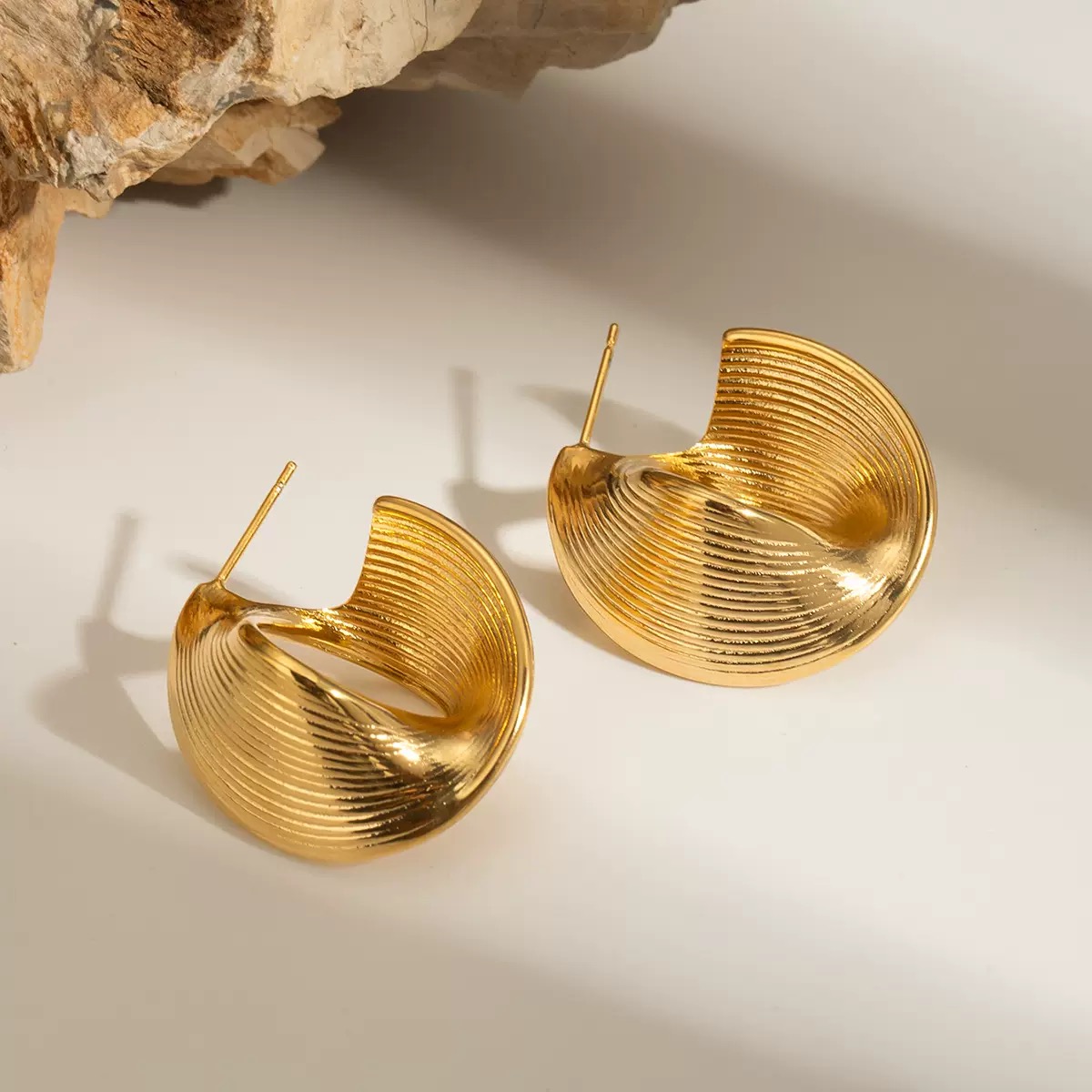Chrysos Seashell Coil Earrings Cover